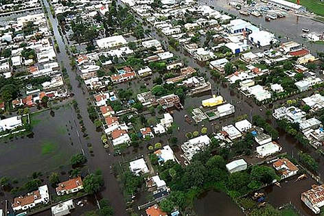Archivo La Nación
© Vista aérea de Idiazábal, pueblo situado a unos 230 kilómetros de Córdoba capital. rel=